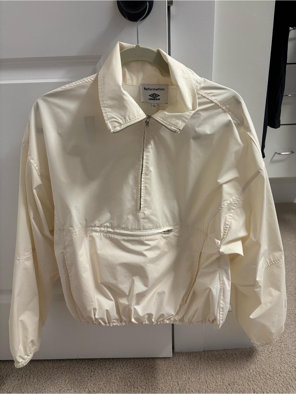 Reformation Valeria anorak size small ivory